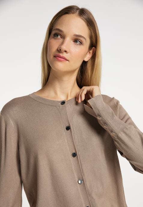 Dreimaster Cardigan women taupe - Image 5