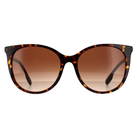 Gafas de sol de mujer Burberry Cat Eye Gradiente Marrón Oscuro Havana - Image 1