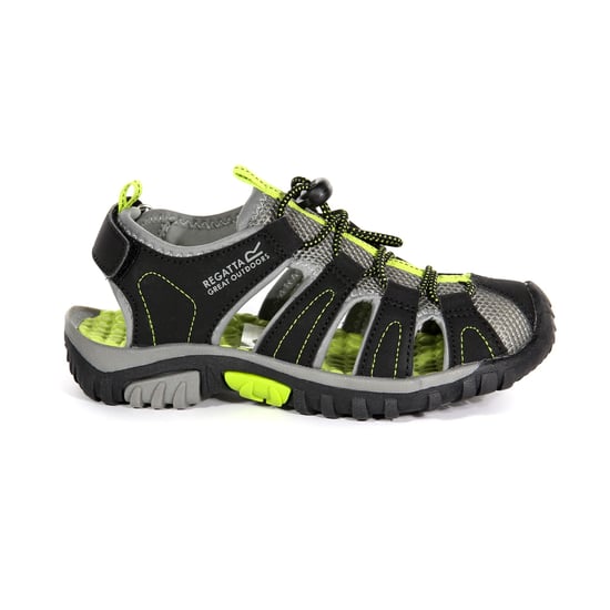 Regatta Childrens/Kids Westshore Sandals (Black/Lime Green)