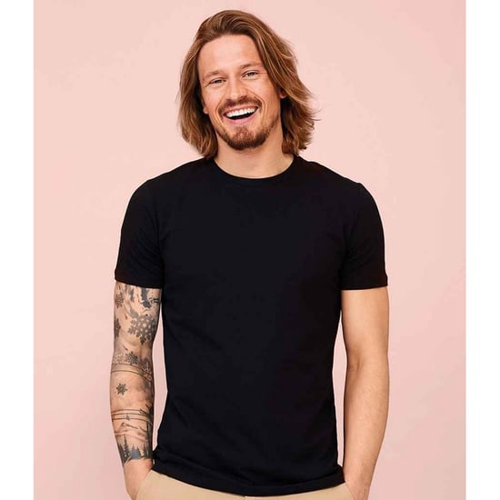 SOLS Mens Millenium Stretch T-Shirt (Deep Black) - Image 3