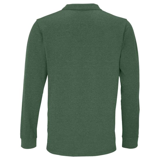 SOLS Unisex Adult Planet Long-Sleeved Polo Shirt (Bottle Green) - Image 2