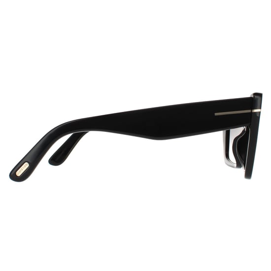 Tom Ford Gafas de Sol Cat Eye para Mujer Negro Brillante Gradiente Gris Ahumado - Image 4