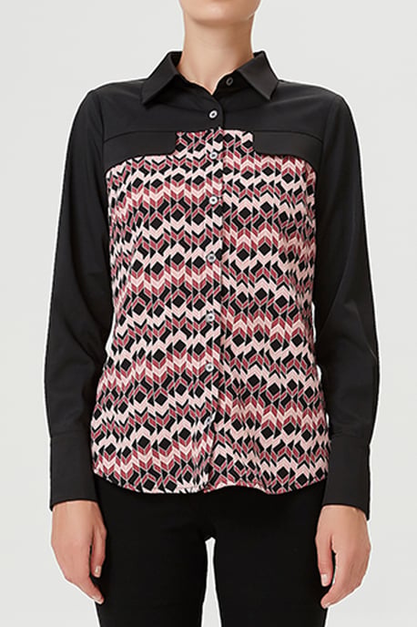 Bohemian shirt with feather print - Image 2