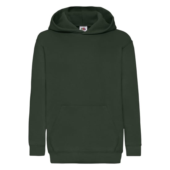 Fruit of the Loom Childrens/Kids Classic Hooded Sweatshirt (Bottle Green) - Image 1