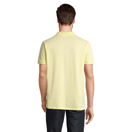 SOLS Mens Planet Polo Shirt (Light Yellow) - Image 2
