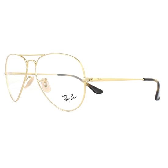 Montura de gafas unisex Ray-Ban Aviator Oro para mujer - Image 2