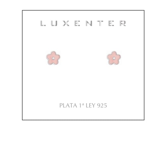 Pendientes Luxenter de Plata de Ley 925 acabados en rodio - Flor - Image 2