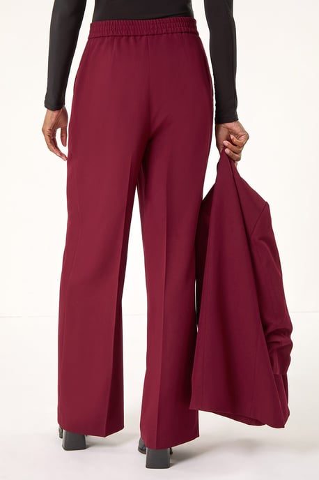 Wide Leg Relaxed Fit Trousers - Image 4