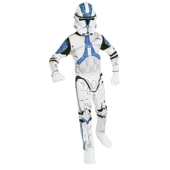 Star Wars Boys Clone Trooper Costume (White/Blue) - Image 1