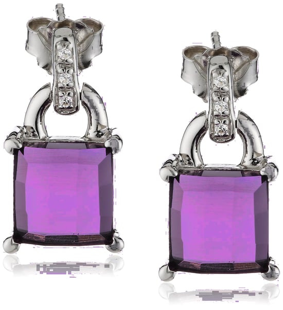 Orphelia Women's 925 Sterling Silver Drop Earrings - Silver ZO-5980 - Image 1