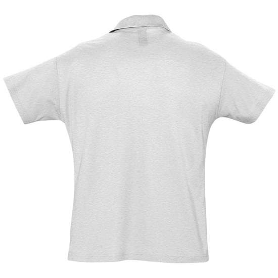 SOLS Mens Summer II Pique Short Sleeve Polo Shirt (Ash) - Image 2