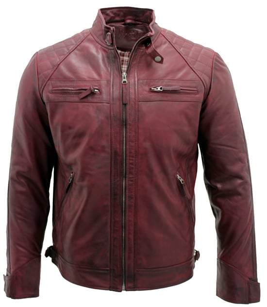 Quilted leather biker jacket from Rock Racing