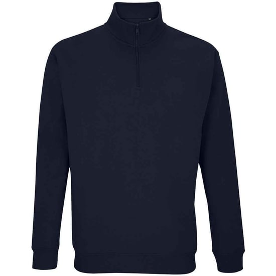 SOLS Unisex Adult Conrad Quarter Zip Sweatshirt (French Navy) - Image 1