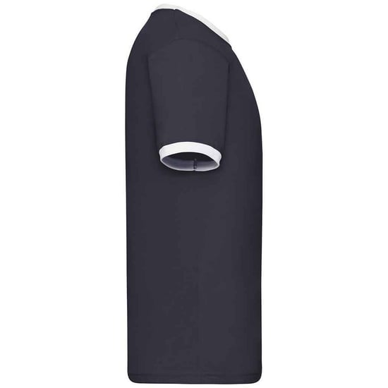 Fruit of the Loom Mens Ringer Contrast T-Shirt (Navy/White) - Image 3