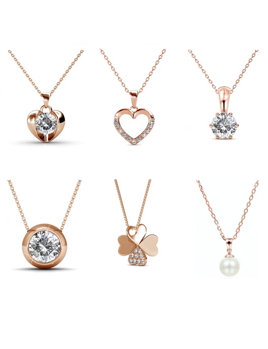 Calendario de Adviento Corazón - 14 joyas - Oro rosa y cristal - Image 2