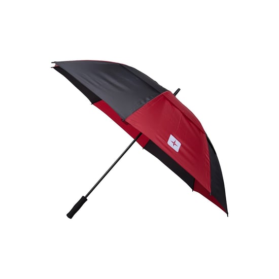 Mountain Warehouse Stripe Golf Umbrella (Black/Red) - Image 1