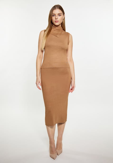 Dreimaster Skirt women camel - Image 2