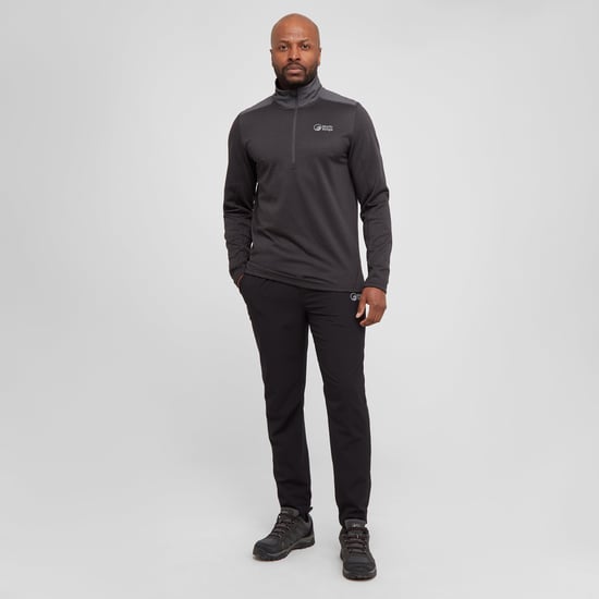 North Ridge Men's Fast Lightweight & Stretchy Half Zip Fleece, Active Fit Mid-layer