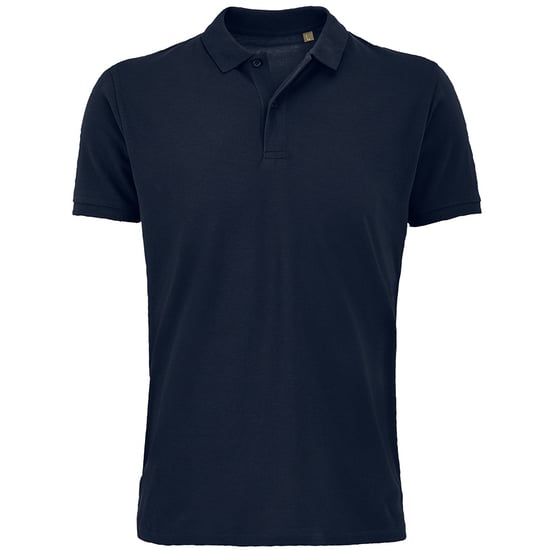 SOLS Mens Planet Pique Organic Polo Shirt (French Navy) - Image 1