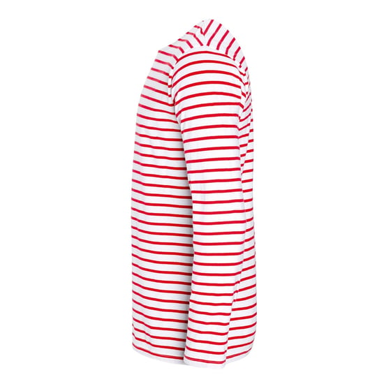 SOLS Mens Marine Long Sleeve Stripe T-Shirt (White/Red) - Image 3