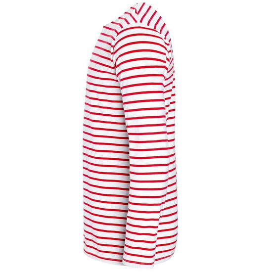SOLS Mens Marine Striped Long-Sleeved T-Shirt (White/Red) - Image 3