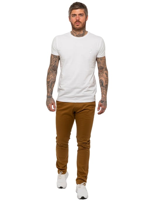 Enzo | Jeans Chino Elásticos Slim Fit para Hombre - Marrón - Image 6
