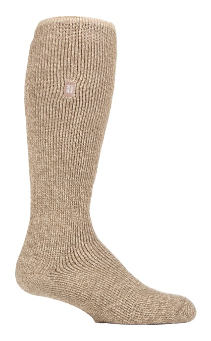 Heat Holders - Calcetines térmicos de lana merino para hombre de pierna larga con talón y puntera reforzados para invierno - Avena - Image 1