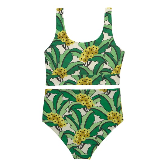 Regatta Womens/Ladies Orla Kiely Tropical Reversible Bikini Set (Green) - Image 2