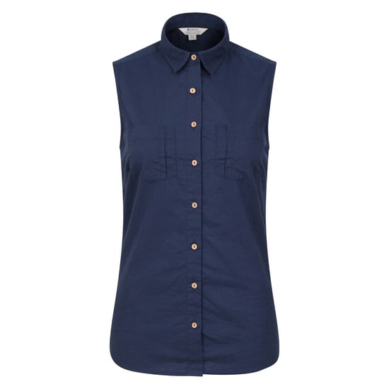 Mountain Warehouse Womens/Ladies Coconut Sleeveless Shirt (Navy) - Image 1