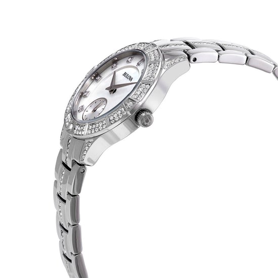 Bulova Phantom Crystal Women's Silver Watch 96L291