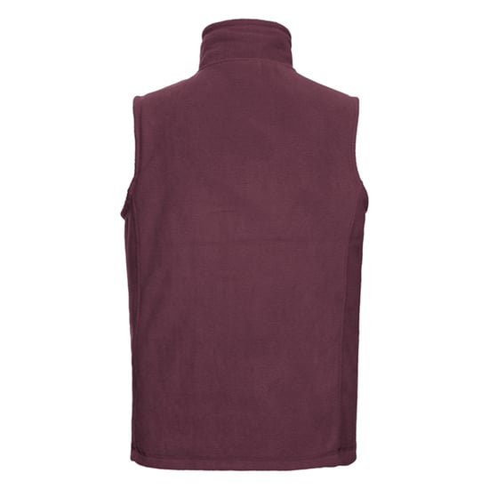 Russell Mens Fleece Outdoor Gilet (Burgundy) - Image 2