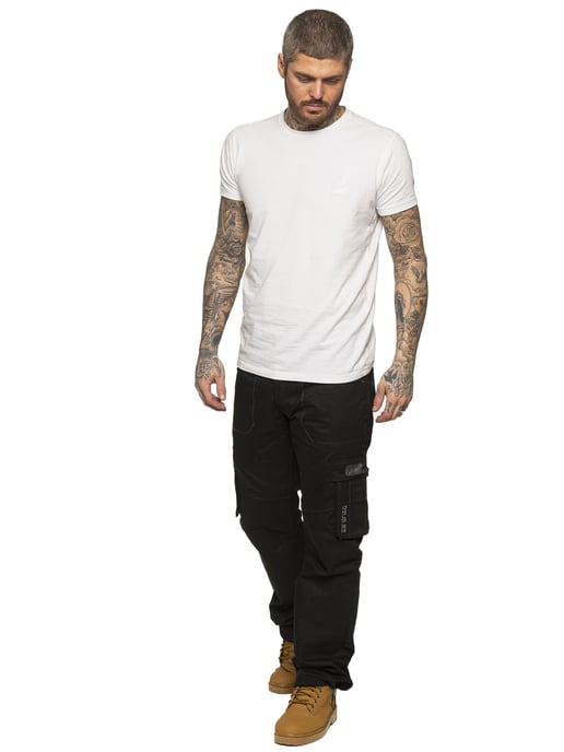 Enzo | Vaqueros de combate para hombre - Negro - Image 6