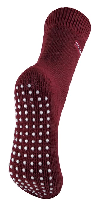 THMO - Ladies Cosy Thermal Slipper Bed Socks with Non Slip Grippers - Image 1