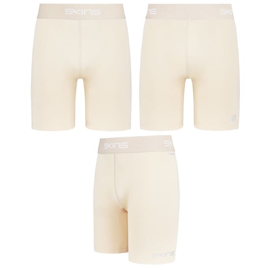 Skins DNAmic Force Light Grey Junior Compression Tights Shorts DF80000029002