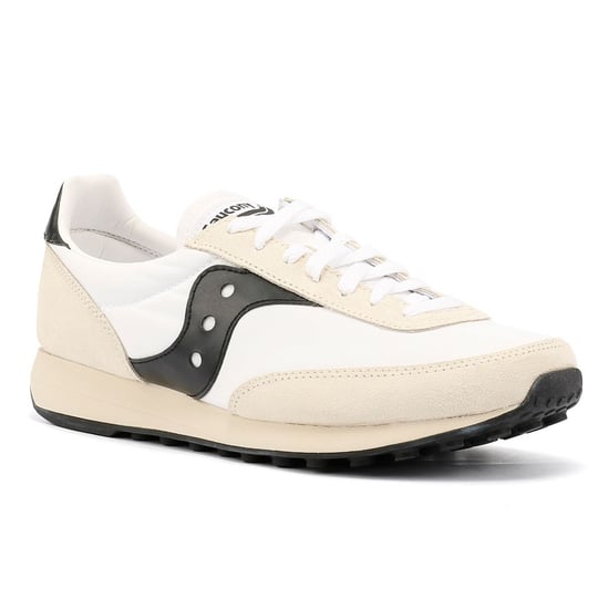 Zapatillas Saucony Trainer 80 de ante blanco/negro - Image 2