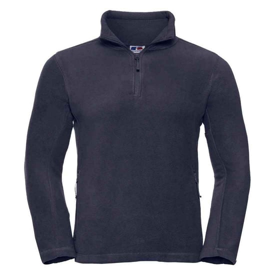 Russell Mens Quarter Zip Outdoor Fleece Top (French Navy) - Image 1