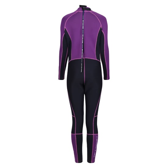 Regatta Womens/Ladies Full 3mm Thickness Wetsuit (Navy/Radiant Orchid) - Image 2