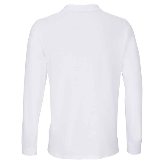 SOLS Unisex Adult Planet Long-Sleeved Polo Shirt (White) - Image 2