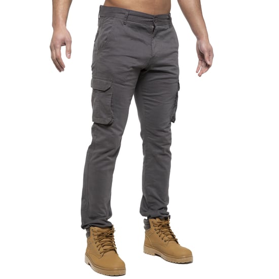 Enzo | Pantalones Cargo Hombre - Gris - Image 3