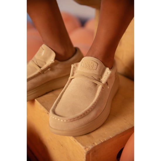 HEYDUDE Wally X Suede Men's Tan Boat Shoes - Image 5