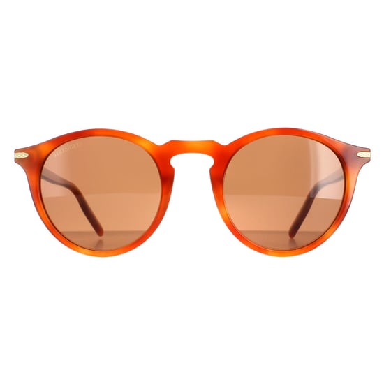 Serengeti Round Unisex Shiny Caramel Mineral Polarized Drivers Raffaele