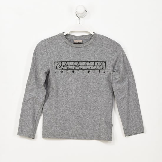 N0CIWK boy's long-sleeved round neck T-shirt