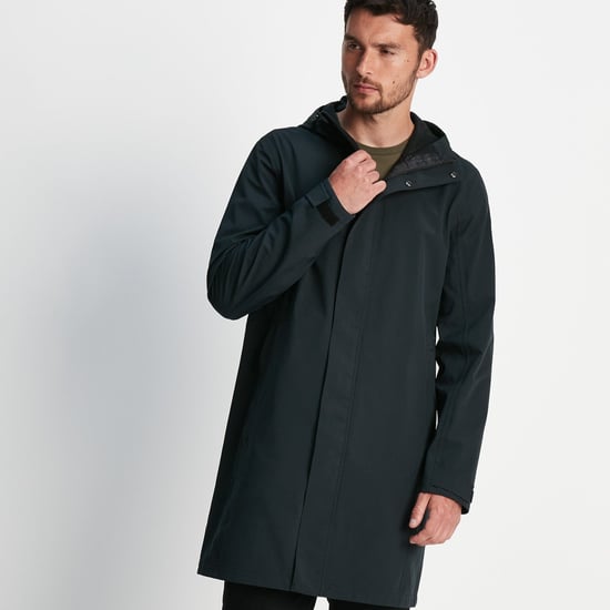 Glenton Mens Long Waterproof Jacket Black
