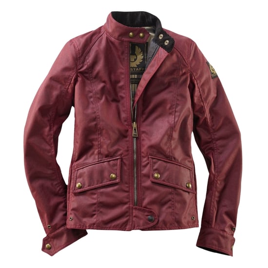 Chaqueta roja Racing de algodon encerado Antrim de Belstaff - Image 6