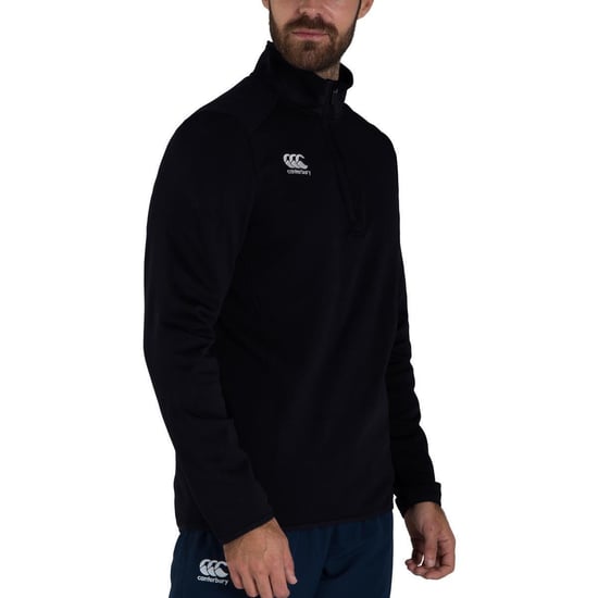 Canterbury Mens Club Zip Neck Track Top (Black)