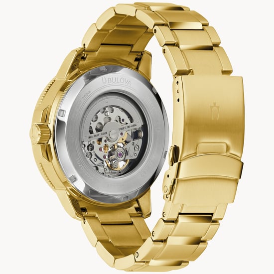Bulova Marine Star Men's Gold Watch 97A174 - Image 2