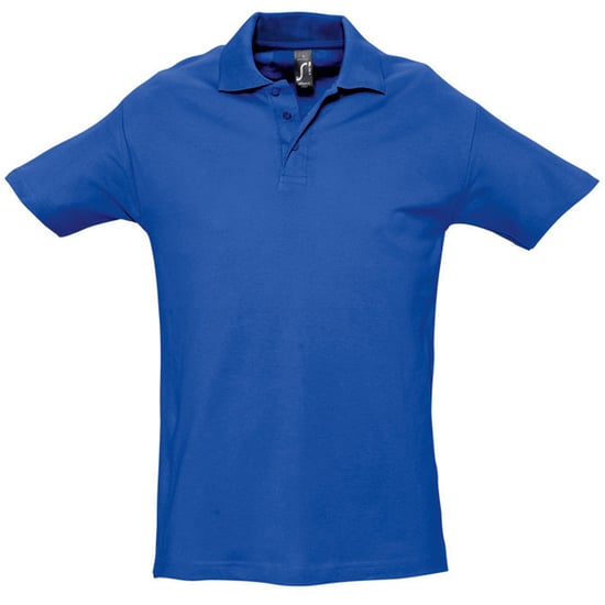 SOLS Mens Spring II Short Sleeve Heavyweight Polo Shirt (Royal Blue) - Image 1