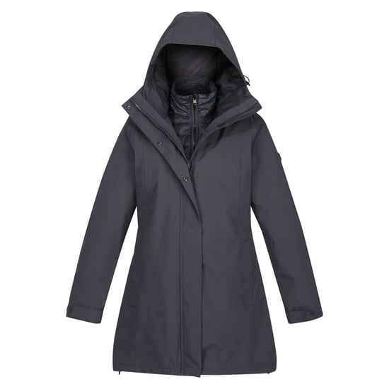 Regatta Womens/Ladies Denbury III 2 In 1 Waterproof Jacket (Seal Grey)