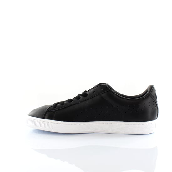 Puma Basket Classic Citi Black Leather Mens Trainers 357349 01