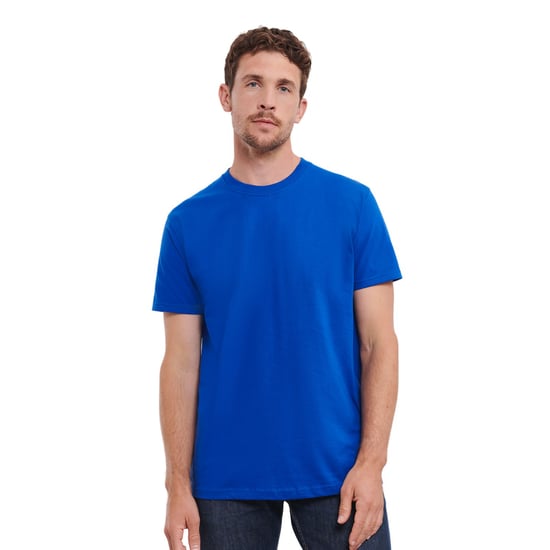 Russell Mens Classic Combed Cotton Heavyweight T-Shirt (Bright Royal Blue) - Image 2